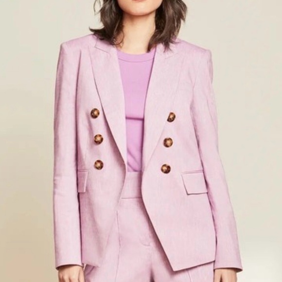 Veronica Beard Jackets & Blazers - VERONICA BEARD Lonny Dickey Jacket in Heathered Orchard size 16 linen blazer